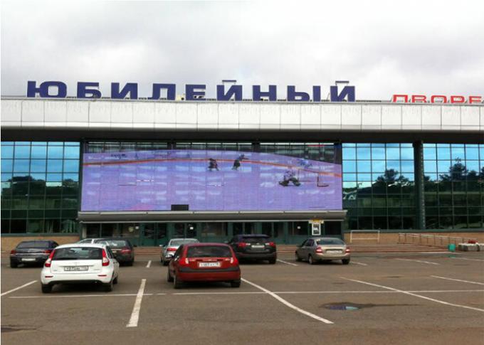 Panneau de publicité polychrome imperméable d'affichage à LED D'affichage en verre de l'intense luminosité LED pour le centre commercial